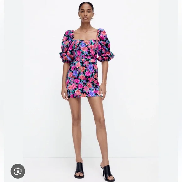 Zara floral print dress - Picture 4 of 5